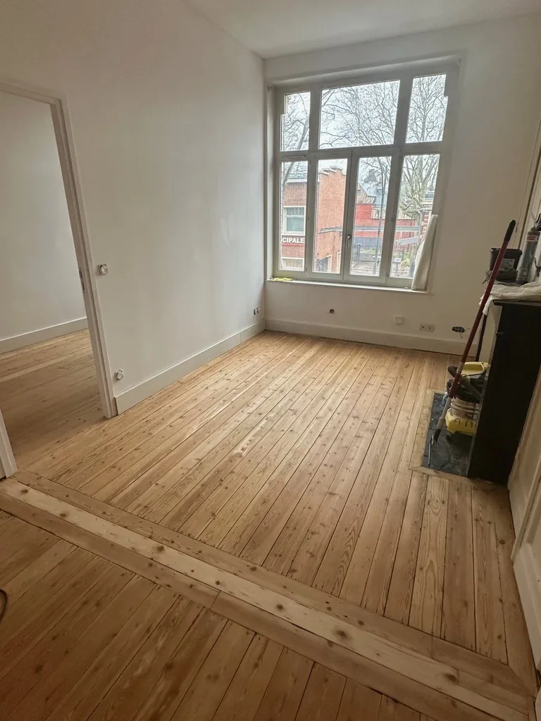 Transformation d'un studio en T2 à Lille - après, la pièce de vie