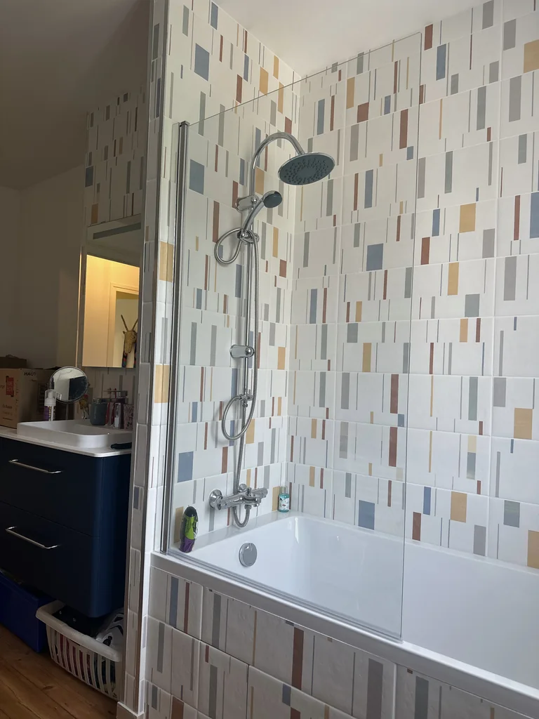 Rénovation complète d'une 1930 - après, l'extension côté cuisine